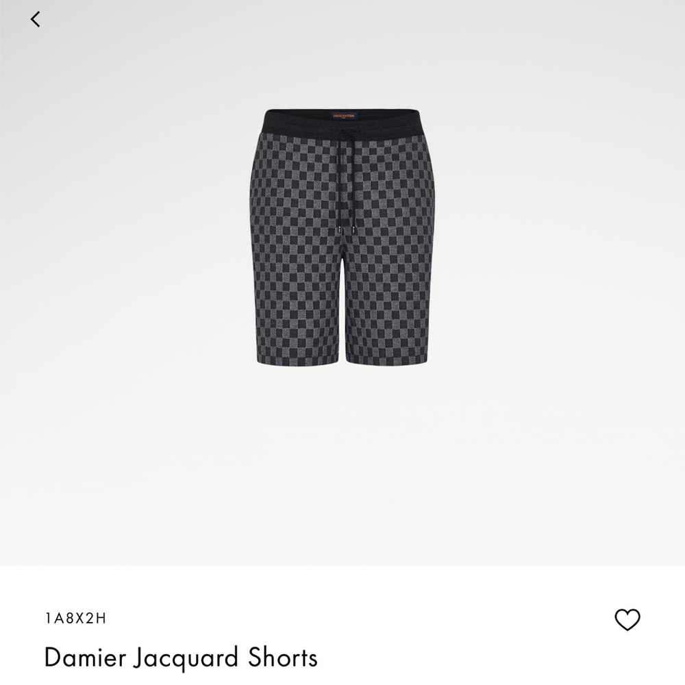 Louis Vuitton Damier Jacquard Shorts - New